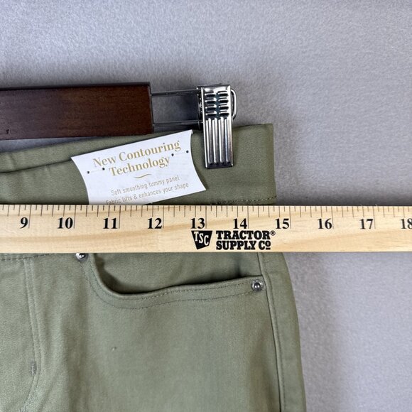 Levi Strauss Signature Green Pull On Skinny Jeans Womens Size 6L W28 L32 NWT - Picture 4 of 13
